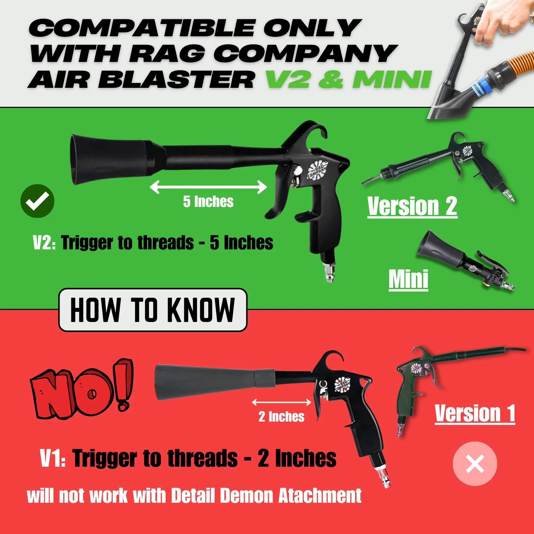 Detail Demon AIR+VAC Attachment for TRC Air Blaster V2 & Mini (DDAVORC2) - Image 4