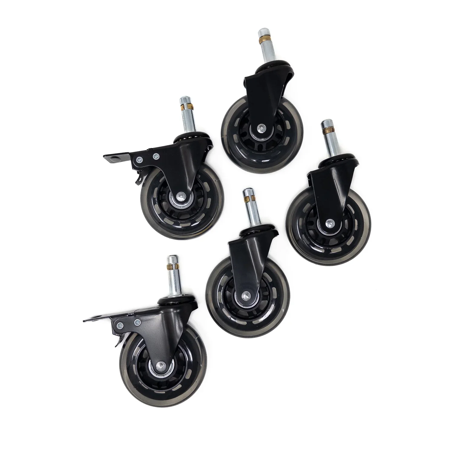 Grit Guard Bucket Dolly Replacement Casters 3" Roller Bearings