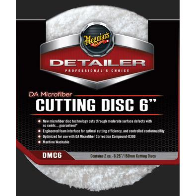 Meguiar's DMC6-DA Microfiber Cutting Pad 6" 2-Pack