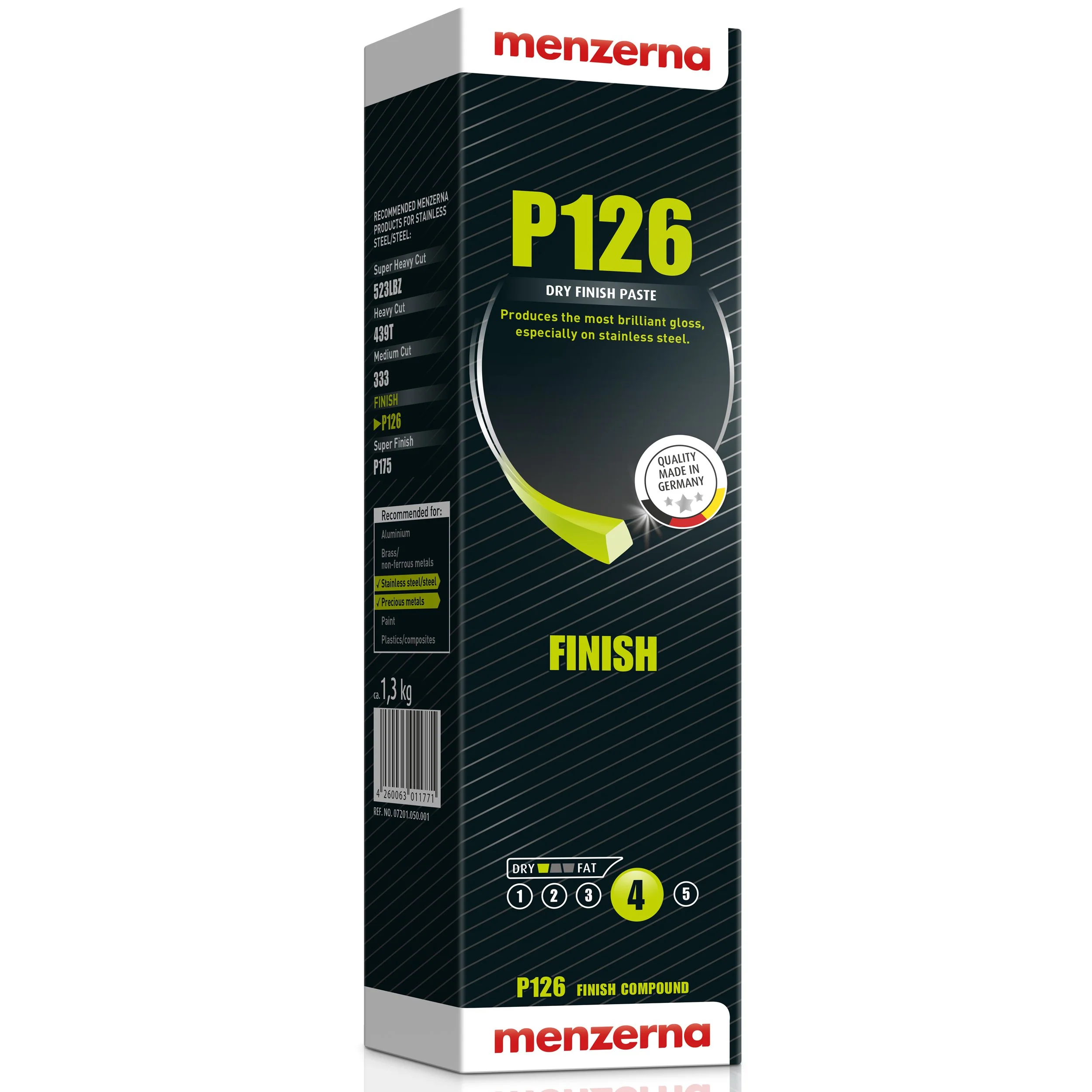 Menzerna P126 Stainless Steel Finish