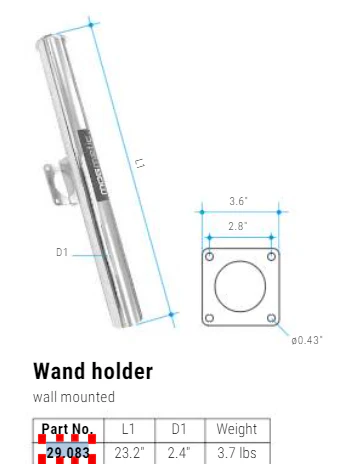 Mosmatic Stainless Wand Holder 29.083 - Image 2