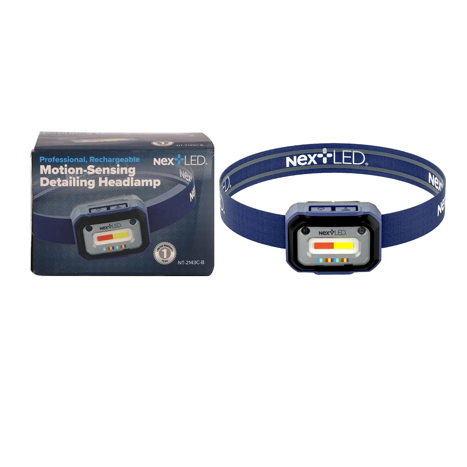 NexLED Professional CRI 95+ Rechargeable Detailing Headlamp NT-2143C-B