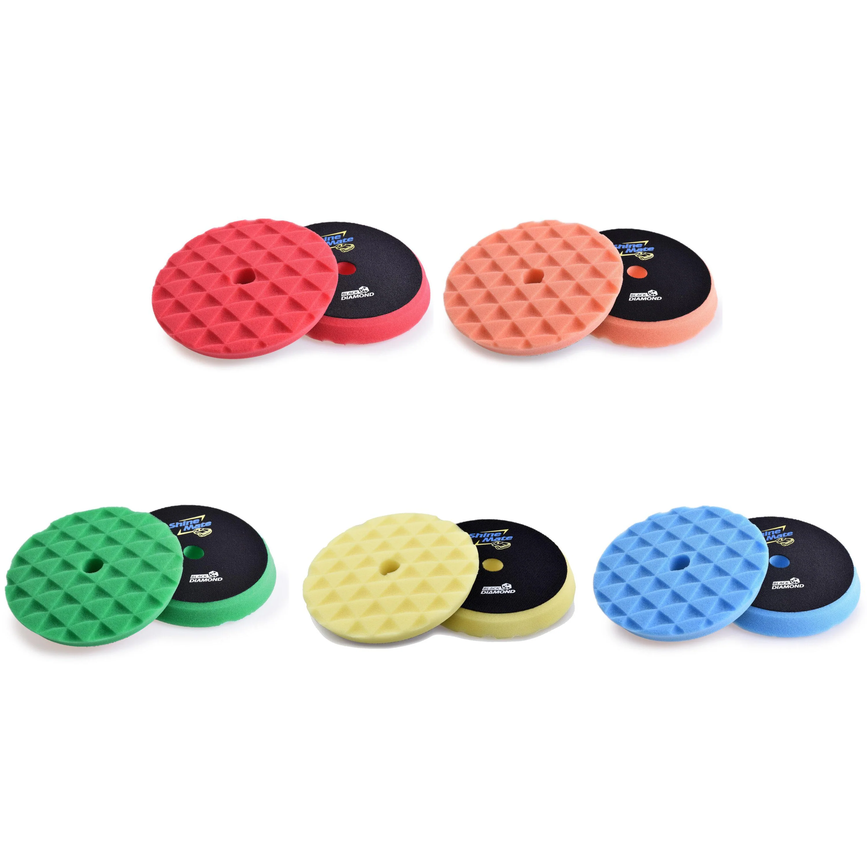 Shinemate 5.5" Diamond Pad 5-Pack Set
