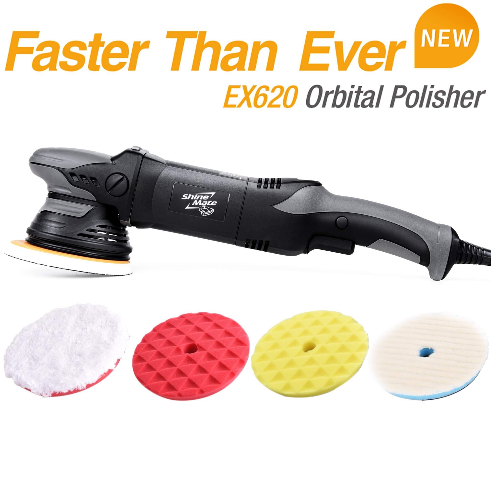 ShineMate EX620 6" 15mm DA Polisher Kit - Image 5